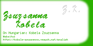 zsuzsanna kobela business card